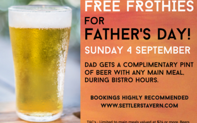 Free Frothies for Fathers Day